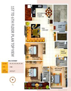 Image of 1600 Sq.ft 3 BHK Apartment / Flat for sale in Dighori, Nagpur for Rs. 6000000