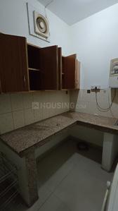 Kitchen Image of 594 Sq.ft 1 BHK Builder Floor for rent in Palam Vihar Gurgaon for Rs. 18000