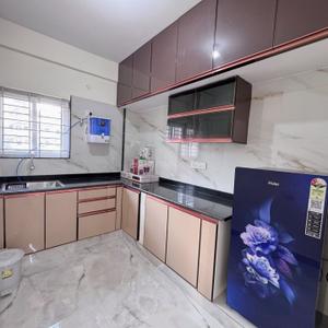 Kitchen Image of 800 Sq.ft 1 BHK Apartment / Flat for rent in Mahalakshmi Nagar Indore for Rs. 19500