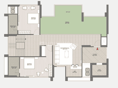 Image of 3700 Sq.ft 4 BHK Apartment / Flat for sale in Tremont Terra, Gota, Ahmedabad for Rs. 21300000