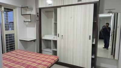 Bedroom Image of 1000 Sq.ft 2 BHK Apartment / Flat for rent in Sukhwani Pacific 1, Thergaon Pune for Rs. 32000