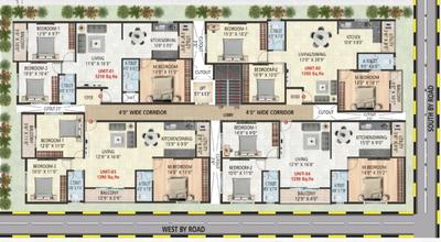 Image of 1210 Sq.ft 3 BHK Apartment / Flat for sale in Nagarbhavi, Bengaluru for Rs. 8500000