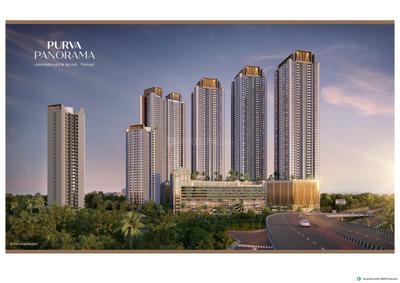 Image of 947 Sq.ft 2 BHK Apartment / Flat for sale in Purva Panorama, Thane West, Thane for Rs. 20500000