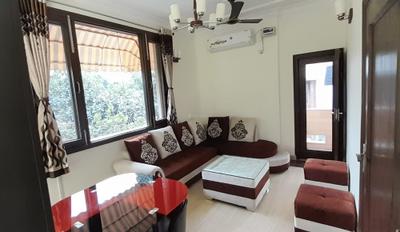 Bedroom Image of 1100 Sq.ft 1 BHK Builder Floor for rent in New Friends Colony New Delhi for Rs. 45000