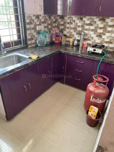 Kitchen Image of 1100 Sq.ft 1 BHK Builder Floor for rent in Gomti Nagar Lucknow for Rs. 20000