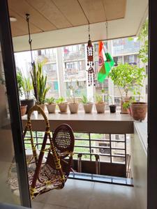 Balcony Image of 1220 Sq.ft 2 BHK Apartment / Flat for rent in Parth Mepal Parmeshwar, Zundal Ahmedabad for Rs. 28000
