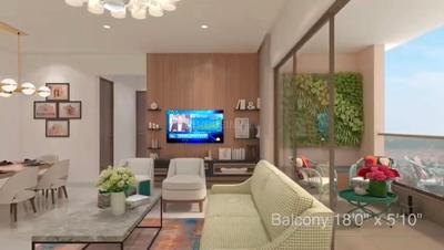 Hall Image of 1602 Sq.ft 3 BHK Apartment / Flat for sale in Magarpatta Nova Residency Wing A To B, Mundhwa Pune for Rs. 16700000