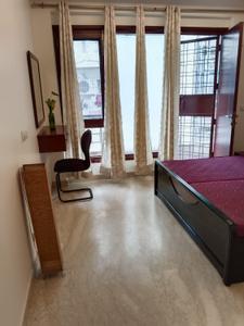 Bedroom Image of 1800 Sq.ft 3 BHK Builder Floor for rent in Hauz Khas New Delhi for Rs. 250000