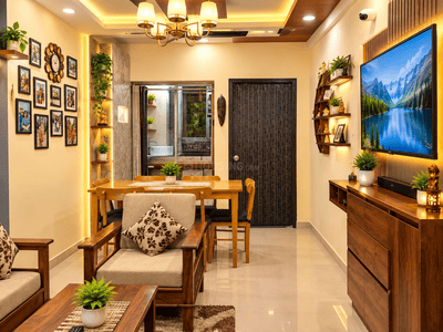 Living Room Image of 936 Sq.ft 3 BHK Apartment / Flat for sale in Vishnu Happy Homes V, Narendrapur Kolkata for Rs. 7000000