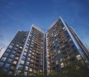 Image of 1200 Sq.ft 2 BHK Apartment / Flat for sale in Lotus Urban Hills Phase 1, Shilphata, Thane for Rs. 6500000