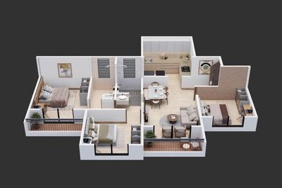 Image of 940 Sq.ft 2 BHK Apartment / Flat for sale in Austin Ira, Mamurdi, Pune for Rs. 5900000