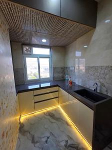 Kitchen Image of 660 Sq.ft 1 BHK Apartment / Flat for rent in Parth Lakeview, Dighe Thane for Rs. 47000
