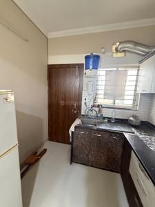 Kitchen Image of 1200 Sq.ft 3 BHK Apartment / Flat for rent in Ishaan Park, Patel Nagar Bhopal for Rs. 18000