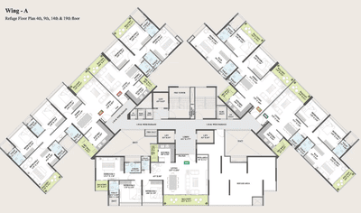Image of 1545 Sq.ft 3 BHK Apartment / Flat for sale in Osian Almanova Phase 1, Mundhwa, Pune for Rs. 16700000
