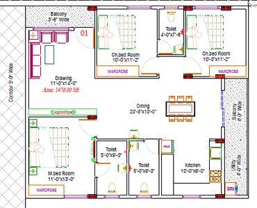 Image of 1472 Sq.ft 3 BHK Apartment / Flat for sale in NRI Layout, NRI Layout, Bengaluru for Rs. 9800000