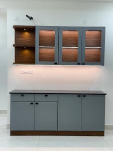 Kitchen Image of 1400 Sq.ft 3 BHK Apartment / Flat for rent in Aparna Zenon, Puppalaguda Hyderabad for Rs. 65000