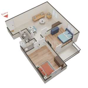 Image of 600 Sq.ft 2 BHK Apartment / Flat for sale in Uttarpara, Hooghly for Rs. 1320000