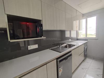 Kitchen Image of 1210 Sq.ft 2.5 BHK Builder Floor for rent in Central Park Flower Valley, Sector 33 Sohna for Rs. 30999