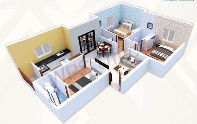Image of 1055 Sq.ft 3 BHK Apartment / Flat for sale in Anakaputhur, Chennai for Rs. 6330000
