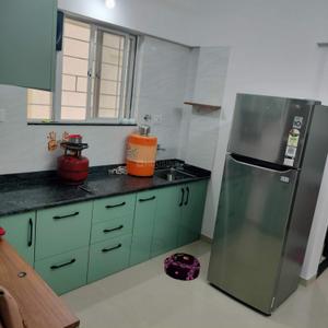 Kitchen Image of 1024 Sq.ft 2 BHK Apartment / Flat for rent in Rama Queensland, Moshi Pune for Rs. 25000