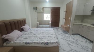 Bedroom Image of 600 Sq.ft 1 RK Builder Floor for rent in Sector 46 Gurgaon for Rs. 26000