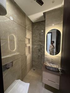 Bathroom Image of 1338 Sq.ft 3 BHK Builder Floor for rent in AGCR Enclave New Delhi for Rs. 60000