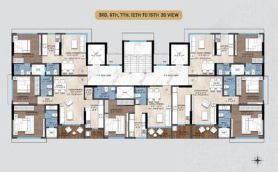 Image of 1043 Sq.ft 2 BHK Apartment / Flat for sale in Astrum Athena, Andheri West, Mumbai for Rs. 22000000