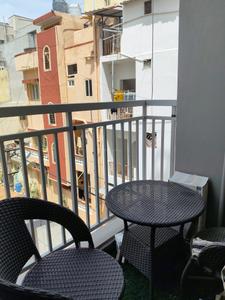 Bedroom Image of 400 Sq.ft 1 RK Apartment / Flat for rent in Domlur Layout Bengaluru for Rs. 23000