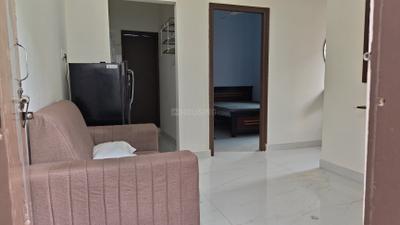 Living Room Image of 650 Sq.ft 1 BHK Apartment / Flat for rent in Kondapur Hyderabad for Rs. 26000