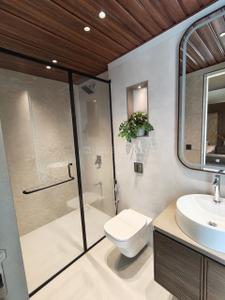 Bathroom Image of 1500 Sq.ft 3 BHK Apartment / Flat for sale in The Skygaze, Bhayli Vadodara for Rs. 7850000