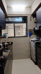 Kitchen Image of 575 Sq.ft 1 BHK Apartment / Flat for rent in CH Khanolkar Bhavan CHSL Paradise, Goregaon East Mumbai for Rs. 49000