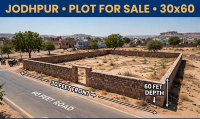 Image of 1800 Sq.ft Residential Plot / Land for sale in Khema-Ka-Kuwa, Jodhpur for Rs. 17500000