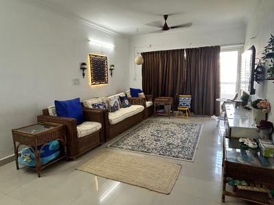 Hall Image of 1500 Sq.ft 3 BHK Apartment / Flat for rent in Puravankara Swanlake, Kelambakkam Chennai for Rs. 36000