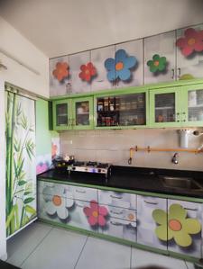 Kitchen Image of 800 Sq.ft 3 BHK Apartment / Flat for rent in Rajyash Reeva, Vishala Ahmedabad for Rs. 25000
