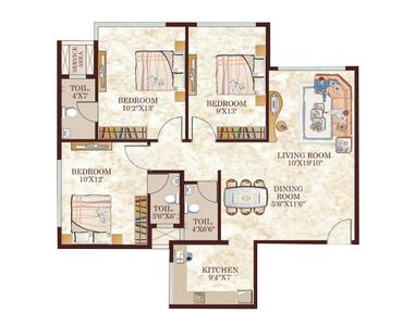 Image of 1080 Sq.ft 2 BHK Apartment / Flat for sale in Ruparel Crest, Kurla East, Mumbai for Rs. 14500000
