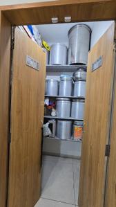 Kitchen Image of 1025 Sq.ft 3 BHK Apartment / Flat for sale in Khodiyar Nagar Vadodara for Rs. 5800000