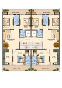 Image of 1550 Sq.ft 3 BHK Builder Floor for sale in Navraj Luxury Floors, Shahpur Kalan, Faridabad for Rs. 10700000