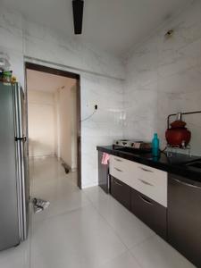 Kitchen Image of 850 Sq.ft 2 BHK Apartment / Flat for rent in Mangala Mayurs Nature Glory Phase 3, Kalwa Thane for Rs. 35000
