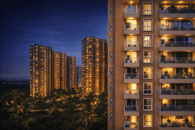 Image of 968 Sq.ft 3 BHK Apartment / Flat for sale in Mahindra Rainforest Phase 1, Bhandup West, Mumbai for Rs. 26900000