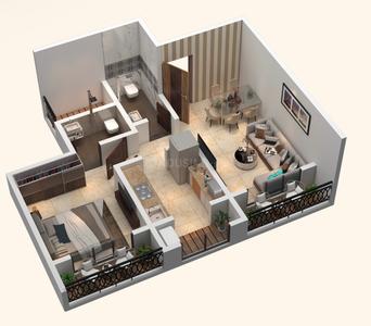 Image of 792 Sq.ft 2 BHK Apartment / Flat for sale in Kalyan Elite, Kalyan West, Kalyan for Rs. 4500000