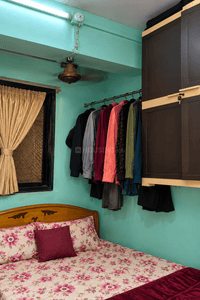 Bedroom Image of 350 Sq.ft 1 BHK Apartment / Flat for rent in Thane West Thane for Rs. 15000