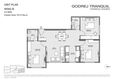 Image of 745 Sq.ft 1 R Apartment / Flat for sale in Lokhandwala Sierra Towers, Kandivali East, Mumbai for Rs. 16300000