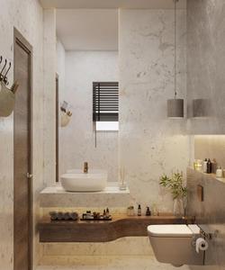 Bathroom Image of 800 Sq.ft 2 BHK Apartment / Flat for sale in Evershine Bliss, Bandra West Mumbai for Rs. 35100000