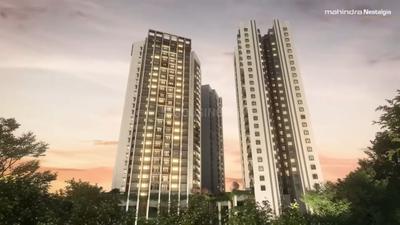 Image of 985 Sq.ft 2 BHK Apartment / Flat for sale in Mahindra Citadel Bastion J K, Pimpri, Pune for Rs. 10100000