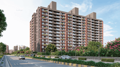 Image of 1811 Sq.ft 3 BHK Apartment / Flat for sale in Pratham Benison, Shela, Ahmedabad for Rs. 6338500