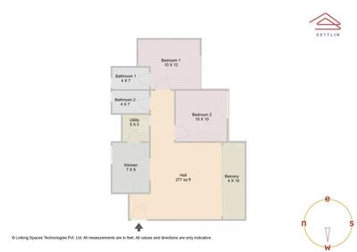 Image of 1100 Sq.ft 2 BHK Apartment / Flat for sale in Godrej Park Retreat by Godrej Properties Ltd. , Chikkakannalli, Bengaluru for Rs. 13900000