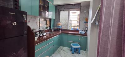 Kitchen Image of 670 Sq.ft 2 BHK Apartment / Flat for rent in Airoli Navi Mumbai for Rs. 52000