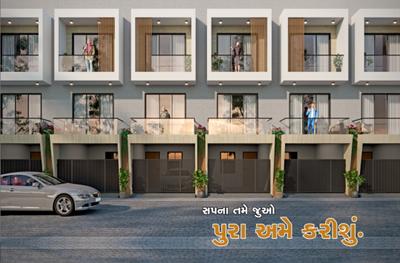 Image of 1680 Sq.ft 3 BHK Villa for sale in Dindoli, Surat for Rs. 6551000