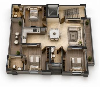 Image of 1359 Sq.ft 3 BHK Apartment / Flat for sale in MRG Crown, Sector 106, Gurgaon for Rs. 20385000
