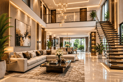 Living Room Image of 2500 Sq.ft 4 BHK Independent House for sale in Athani Aluva for Rs. 20000000